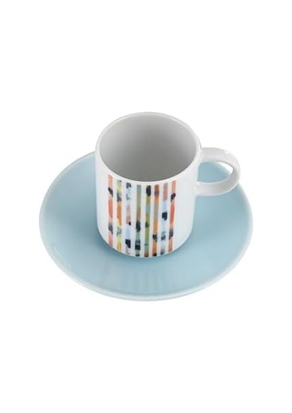 Carnival Turkuaz 6 Kişilik Kahve Takımı 90CC fiyatları