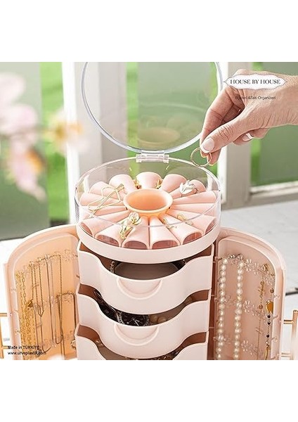 Premium Serisi Kapaklı Bijuteri ve Takı Organizeri modelleri