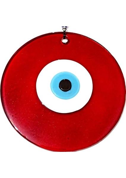 Renk Cam Nazar Boncuklu 16 Santimetre El Yapımı Duvar Süsü