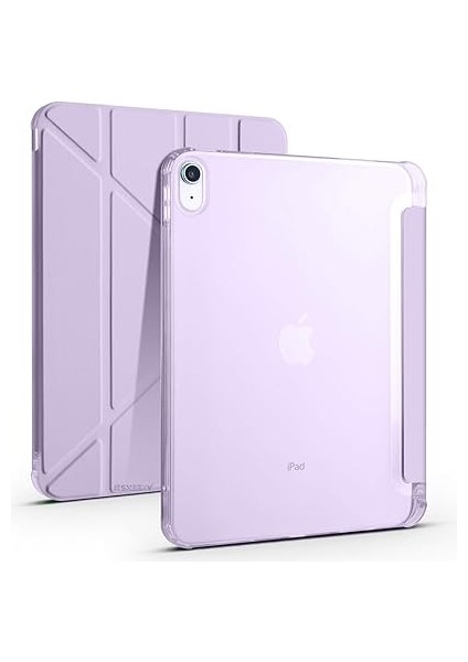 10.nesil 10.9 Inç 2022 Ile Uyumlu Üçgen Katlanabilir Kalemlikli Standlı Akıllı Kılıf Lila fırsatları