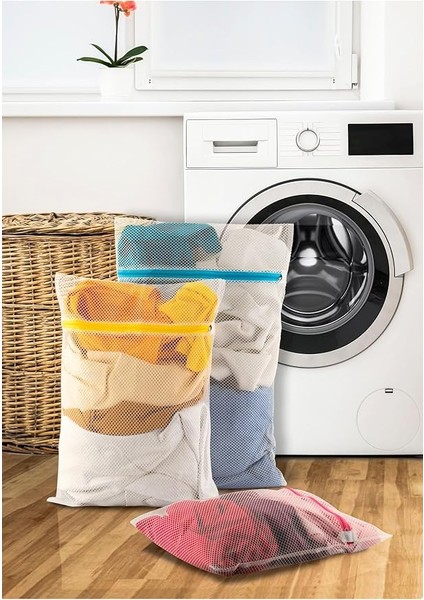 Adet Çamaşır Yıkama Filesi Renkli Fermuarlı