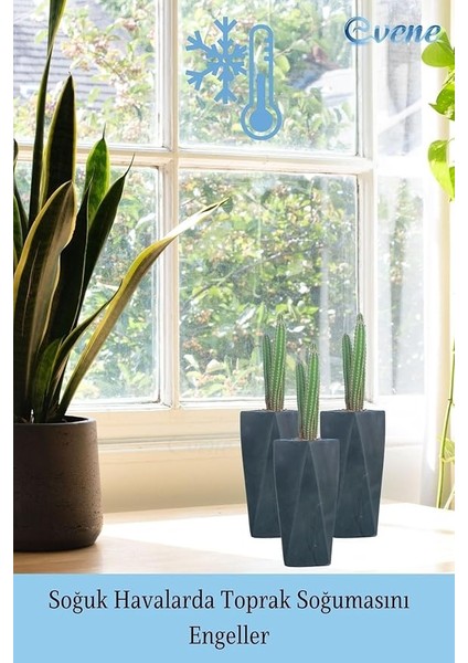 Çiçek Saksısı Uzun Beton Saksı Model 1, Siyah fırsatları