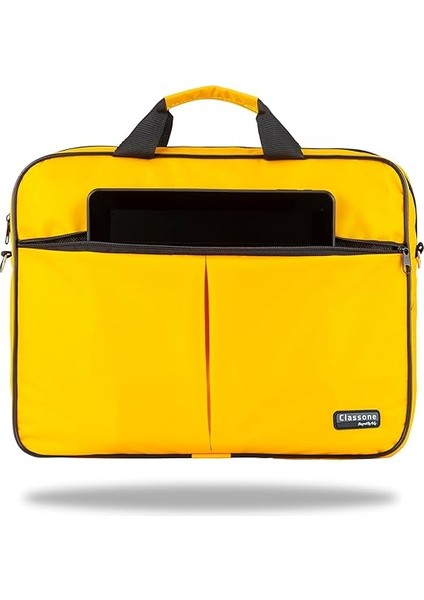 WTX308 Wtxpro Serisi 15.6 Inch Uyumlu Su Geçirmez Kumaş Macbook, Laptop, Notebook El Çantası- Sarı fırsatları
