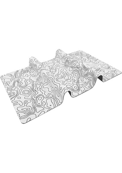 Pro - 3 Farklı Model Dikişli Kenar 120X60 cm Oyuncu Gaming Mouse Pad (White Map Lines) fırsatları