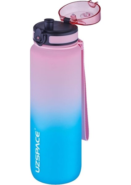 Fiftyfifty 1000ML Büyük Boy Çift Renk Softtouch Ff Collection Tritan Su Matarası Pembe-Yeşil modelleri