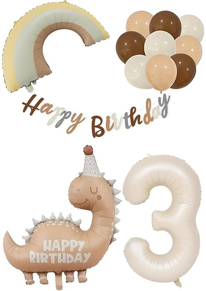 Yaş Retro Dinazor Konsept Doğum Günü Seti