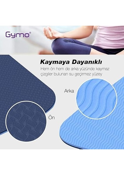 Ekolojik 6mm Tpe Yoga Matı Pilates Minderi Nane Yeşili fiyatları