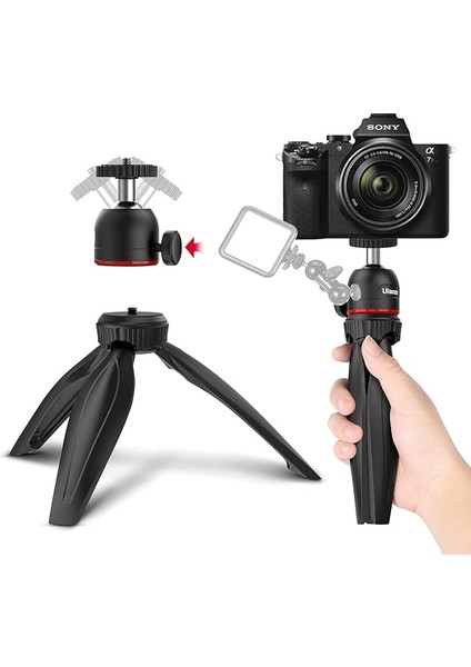 Mt-17 Masaüstü Vlog Tripod, Siyah