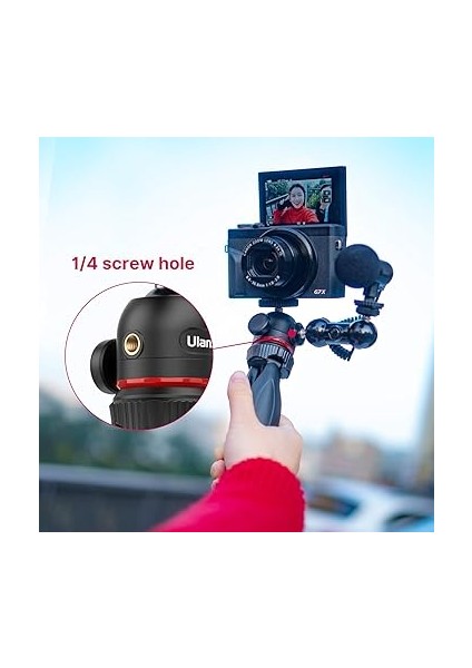 Mt-17 Masaüstü Vlog Tripod, Siyah fırsatları