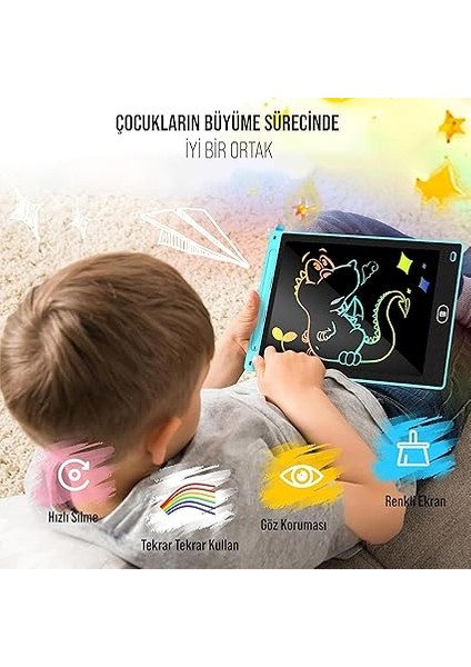 Çocuklar ve Yetişkinler Için Dokunmatik Ekran Dijital Çizim Tahtası, Kalemli Yazı ve Çizim Tableti (Pembe, C-WT12) modelleri