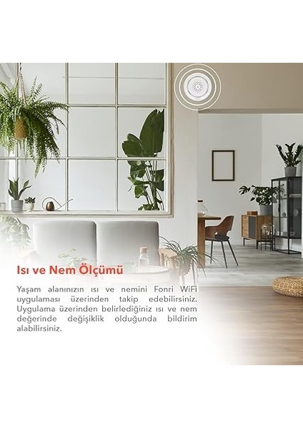 Akıllı Iç Ortam Siren / Isı Nem Ölçer, Wifi, Google Asistan ve Tuya, Uzaktan Kontrol fırsatları