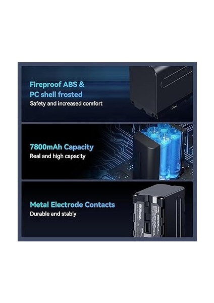 Sony ile Uyumlu NP-F970 Batarya + Şarj Kiti fırsatları