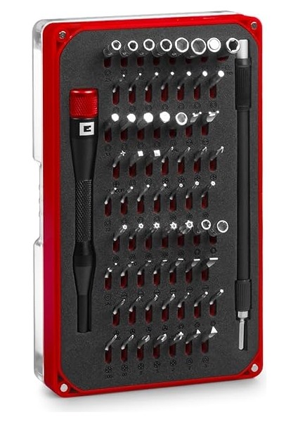 Einhell 66 Parçalı Hassas ve Elektronik Tamir Seti (Hassas Uçlar, Hassas Lokmalar, Tornavida Ucu Tutucusu, Esnek 150 mm Uzatma, Uzatma Adaptörü Ile) - 49115030