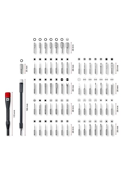 Einhell 66 Parçalı Hassas ve Elektronik Tamir Seti (Hassas Uçlar, Hassas Lokmalar, Tornavida Ucu Tutucusu, Esnek 150 mm Uzatma, Uzatma Adaptörü Ile) - 49115030 fiyatları