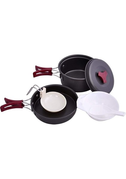 Camp C564-HA Anodize Alüminyum Yemek Seti, 520 G, Gri