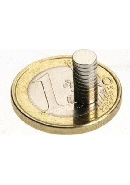 100 Adet Çap 6mm x Kalınlık 1mm Yuvarlak Süper Güçlü Neodyum Mıknatıs fiyatları