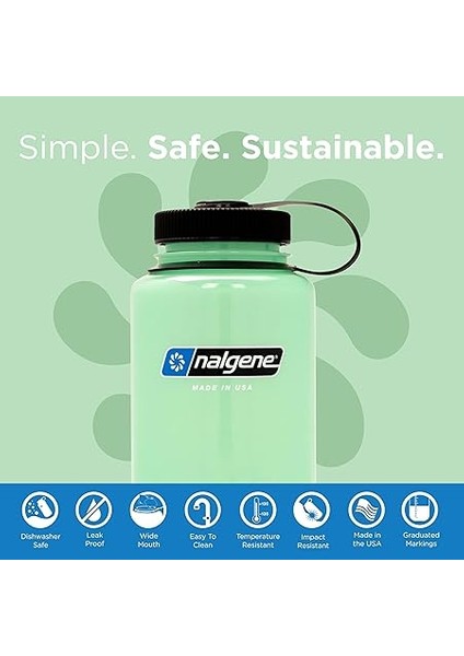 Sustain Tritan Bpa Içermeyen Su Şişesi,%50 Plastik Atıktan, 907 G Geniş Ağızlı modelleri