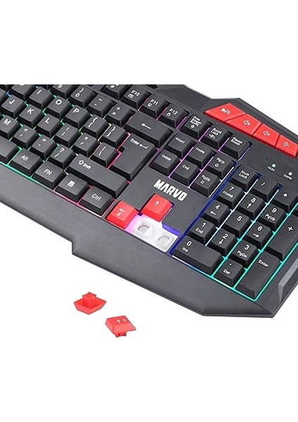 K602 Tr Wired Membrane Switch 26-Tuş Anti-Ghost Rgb Gaming Keyboard indirimleri