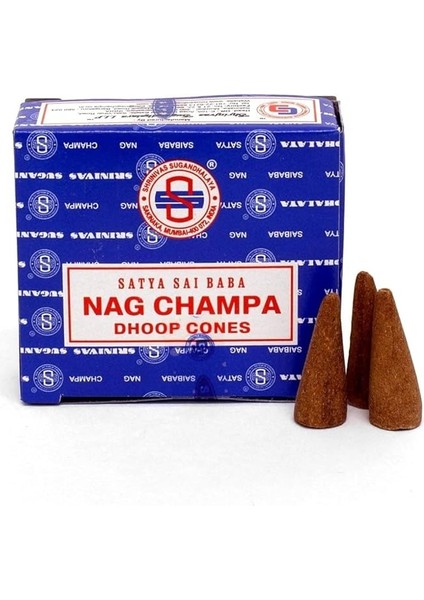 Make It Easier Satya Nag Champa Konik Tütsü- Backflow Cones (Geri Akışkanlı)(Premium Natural Incense Cones) (Nag Champa)