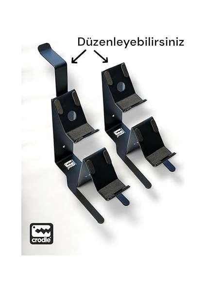 Monte Edilebilen Masaüstü Metal Siyah Gaming Ps4 Ps5 Xbox Joystick Controller Tutucu ve Kulaklık Stand modelleri