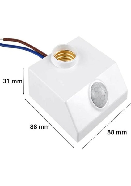 9W (60W) 360 Derece Hareket Sensörlü Lamba Beyaz 6500K E27 fırsatları