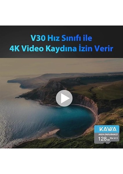 High Endurance U3 V30 100MB/S Okuma 40MB/S Yazma 128GB Micro Sd Hafıza Kartı fiyatları