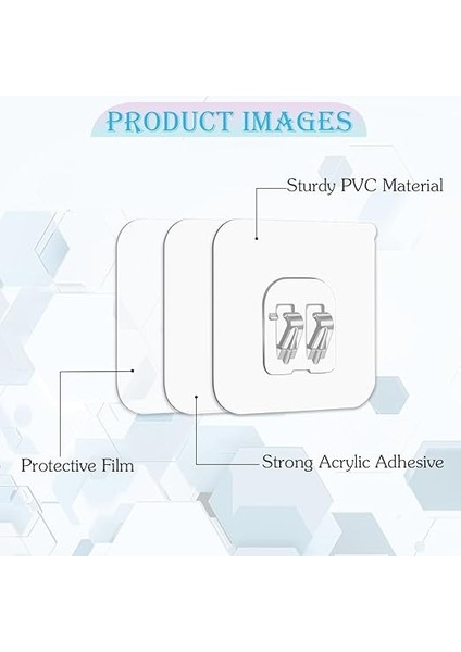 Home 10’lu Güçlü Kendinden Yapışkanlı Kancalar – Su Geçirmez Şeffaf Askı, Duş ve Köşe Rafı Tutucu Yapışkan Askı Seti, Delmeden Montaj Için Pratik Çözüm-Delme Gerektirmez fiyatları