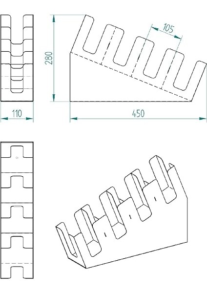 Bölmeli Kademeli Karton Bardak Standı - 16 Oz Bardak Uyumlu fiyatları