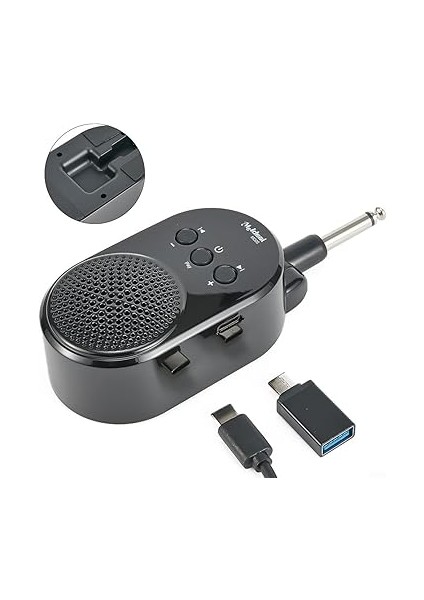 Mini Amplifikatör Gitar Amp, Mini Amplifikatör Gitar Amp 6.35MM Fiş USB Şarj Edilebilir Elektro Gitar Bas fiyatları