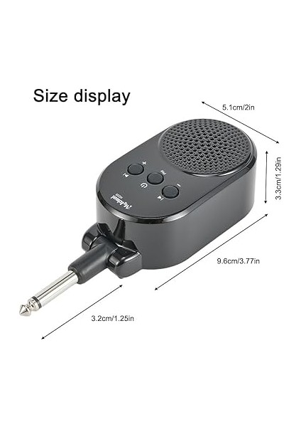 Mini Amplifikatör Gitar Amp, Mini Amplifikatör Gitar Amp 6.35MM Fiş USB Şarj Edilebilir Elektro Gitar Bas modelleri