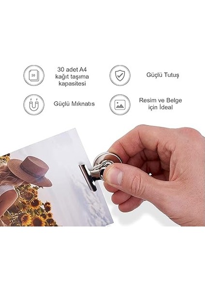 12 Adet Mıknatıslı Mandallı Buzdolabı Magnet Fotoğraf Kağıt Evrak Tutucu fırsatları