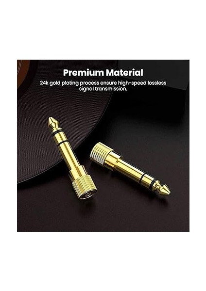 Plus PX-4458 6.3 mm Erkek To 3.5 mm Dişi Çevirici Dönüştürücü Jack Adaptörü indirimleri