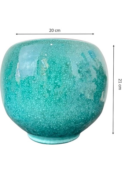 Tasarımı Ev Dekorasyon Turkuaz Artistik Çift Sırlı Iç ve Dış Mekan Kullanımlı Toprak Terrakota Saksı Saksılık Salon Çiçeklik fiyatları