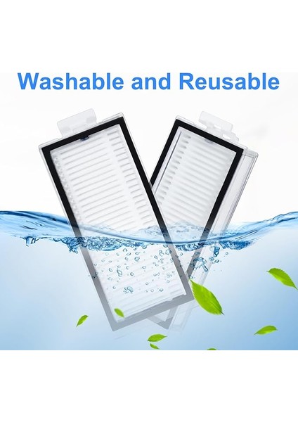 Hepa Filtre Için Roborock Q7 Max/ Q7 Max+/ Q7/ Q7+/ Q8 Max/ Q8 Max+/ Q5 Pro/ Q5 Pro+/ T8 Robot Elektrikli Süpürge Yedek Parça, Filtre Yıkanabilir ve Tekrar Kullanılabilir, Daha Güçlü Emiş indirimleri