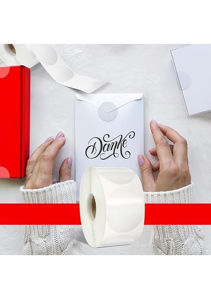 Şeffaf Paketleme Etiketi - Yuvarlak Paketleme Etiketleri - 1000 Adet 3 cm Çapında - Şeffaf Mühür Etiketleri - Küçük Işletmeler Için Hediye Paketleri, Zarflar indirimleri