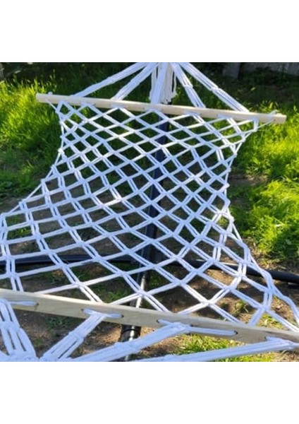 Suya Dayanıklı Polyester Çift Kat Kişilik El Örgü Kalın Halatlı Ipli Sallanan Sağlam Hamak Salıncak modelleri