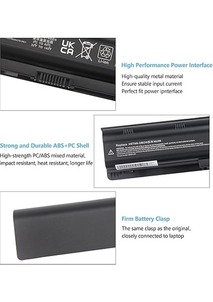 MU06 MU09 593553-001 Notebook Pil Hp G62 G42 586028-341 588178-141 WD548AA WD549AA 593562-001 584037-001 CQ58 Pavilion Dv6 Dv7 DVG62 G72 G6 G7 G56 Dm4 HSTNN-LBUB0W 【10,8 V/5200 Mah】 modelleri