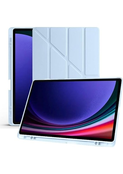 Samsung Galaxy Tab S6 Lite 2024 P620 10.4 Inç Ile Uyumlu Katlanabilir Kalemlikli Standlı Akıllı Kılıf Mavi indirimleri