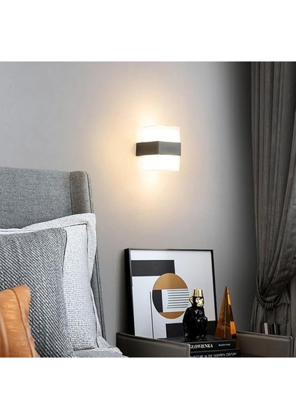 Geldi Prizma LED Aplik 12 Watt Gün Işığı 3200K Iç Mekan ve Dış Mekan Cata Bora LED Aplik IP54 indirimleri