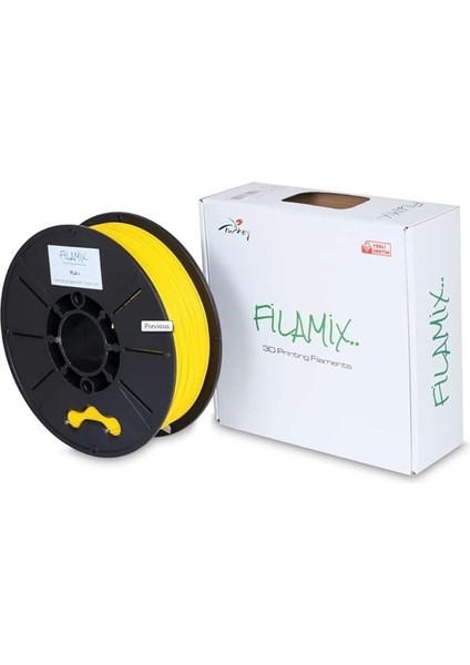 Pla + 1.75 mm Filament 1 kg Plus Sarı