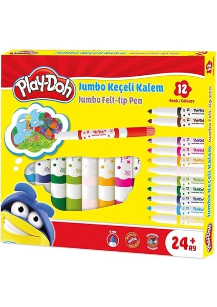 Jumbo Keçeli Kalem 6mm 12'li fiyatları