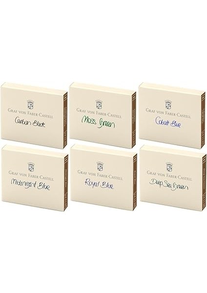 Von Faber-Castell Dolma Kalem Kartuşu 6'lı Royal Mavi modelleri
