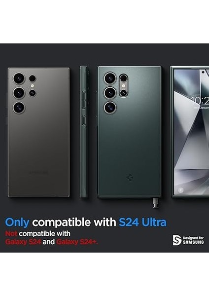 Galaxy S24 Ultra Kılıf Thin Fit Abyss Green - ACS07282 fiyatları