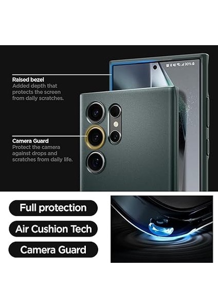 Galaxy S24 Ultra Kılıf Thin Fit Abyss Green - ACS07282 indirimleri