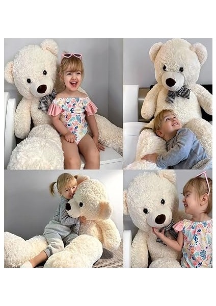 cm Rengarenk Papyonlu Peluş Ayıcık -% 100 Yerli Beyaz indirimleri