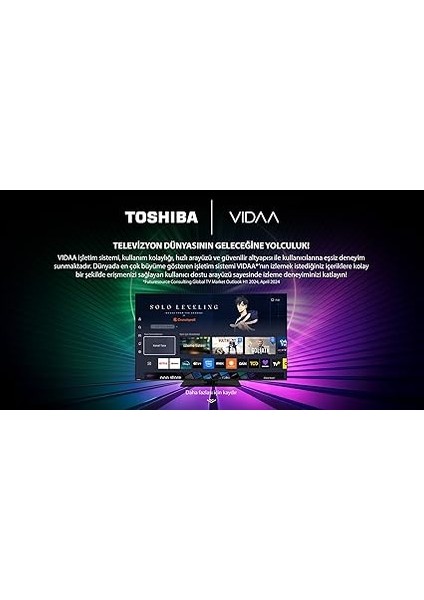 Vıdaa 65QV2363DT 65" 164 Ekran 4K Ultra Hd QLED Smart Tv indirimleri