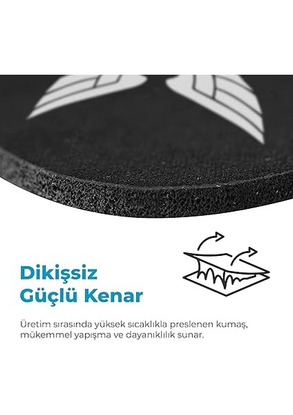 Gaming Oyuncu Gamer Mouse Pad, Kaymaz Taban Orta Boy Medium Ofis Tipi Mouse Ped, Fare Altlığı, Düz Masa Koruyucu Klavye Altı Mousepad, Siyah, 27X23 cm indirimleri