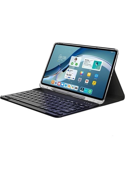 Huawei Matepad 11 2021 Bluetooth Klavyeli Kalem Koymalı Standlı Kılıf - Bkk8