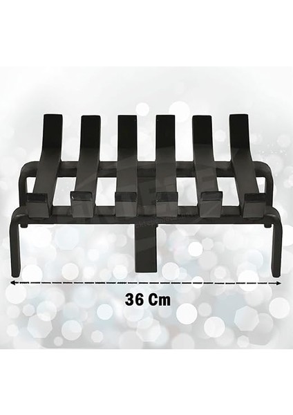 Group 36 cm x 32 cm 6 Çubuklu Ekstra Şömine Izgarası Dar Gözlü Izgara modelleri