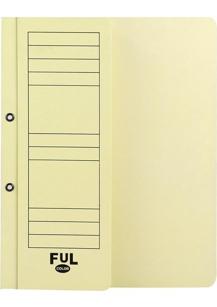 Color 05114 Yarım Kapak Dosya Karton A4 50 Adet - Sarı